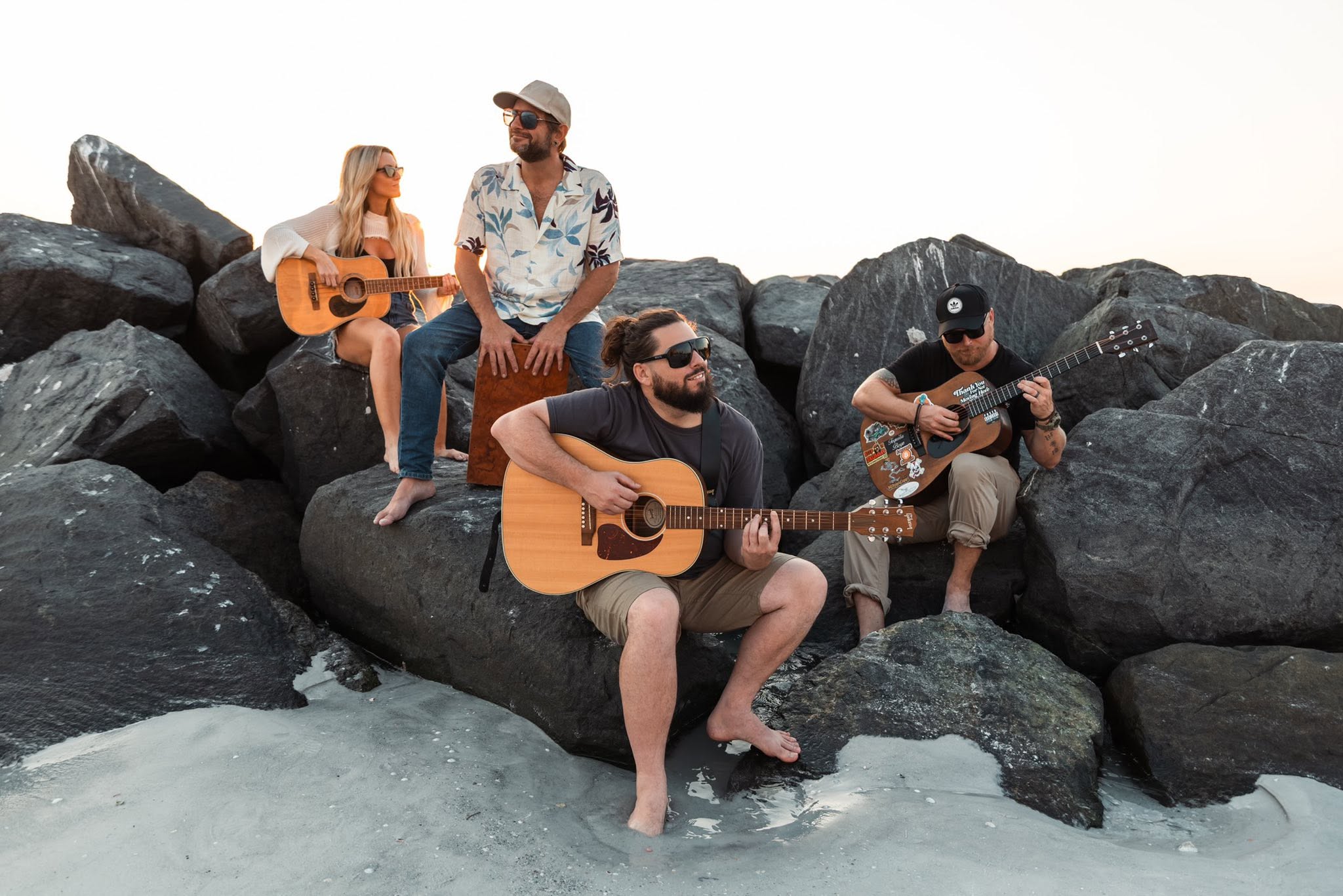 Seranation band on the beach