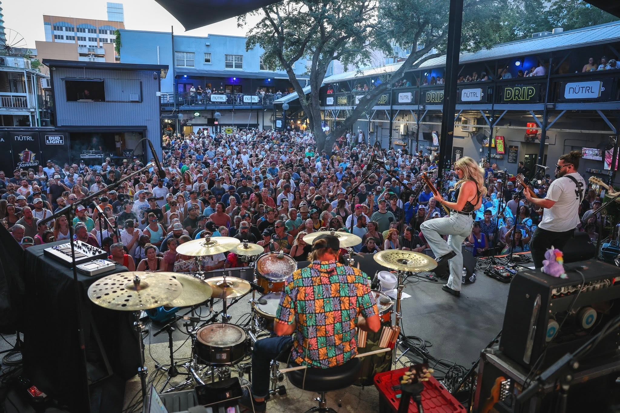 Seranation performing to a packed crowd at Jannus Live