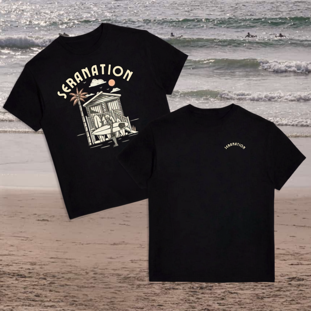 Seranation tour tee, front and back